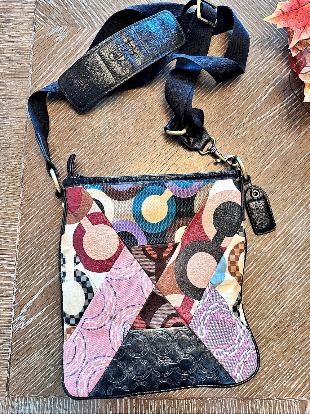 Vintage Y2K Coach Patchwork gallery patchwork Crossbody Multicolor Crossbody Bag